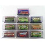 A mixed group of 1:76 scale buses by Corgi OOC in various liveries - VG in G/VG boxes (10)