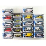 A mixed collection of 1:43 scale cars and vans by CARORAMA - mostly police related - VG in G/VG