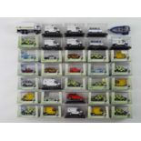 A quantity of 1:76 scale cars and vans by OXFORD DIECAST and others - mostly police examples - VG in