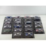 A quantity of 1:43 scale police vehicles by DEAGOSTINI - VG/E in G/VG in original sealed packets (