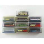 A mixed group of 1:76 scale coaches by CORGI OOC in various liveries - VG in G/VG boxes (10)