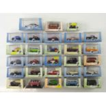 A group of 1:76 scale cars and vans etc. by OXFORD DIECAST - VG in G/VG boxes (28)