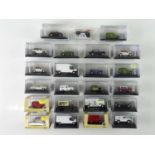 A quantity of 1:76 scale cars and vans by OXFORD DIECAST and HORNBY - VG in G/VG boxes (23)