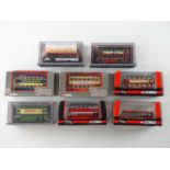 A mixed group of 1:76 scale buses by Corgi OOC in various liveries - VG in G/VG boxes (8)