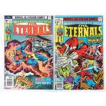 ETERNALS #3 & 14 (2 in Lot) - (1976/77 - MARVEL - UK Price Variant) - First appearance of Sersi, one