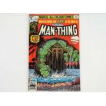MAN-THING #1 - (1975/79 MARVEL - UK Price Variant) - Second Solo Title for the Man-Thing - Flat/