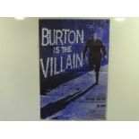 VILLAIN (1971) - a folded UK one sheet together with a set of 8 oversized front of house cards (9 in