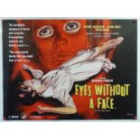 EYES WITHOUT A FACE (1959 - 1980s rerelease) - BFI UK quad film poster - JEAN MASCII artwork -