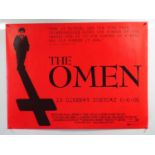 A group of UK Quad film posters to include: THE OMEN; ANNABELLE; THE CONJURING; THE QUIET ONES;