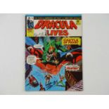 DRACULA LIVES # 29 - SIGNED STAN LEE + CHRISTOPHER LEE + INGRID PITT - (1975 - BRITISH MARVEL -