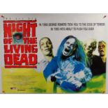 NIGHT OF THE LIVING DEAD (1990) - UK quad - zombie artwork - rolled (1 in lot)