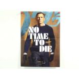 JAMES BOND : NO TIME TO DIE (2021) - a window card dated April - folded (1 in lot)