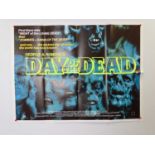 DAY OF THE DEAD (1985) - UK Quad Film Poster - FIRST RELEASE - GEORGE A ROMERO - 'Wall of Zombies'