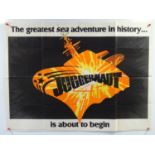 JUGGERNAUGHT (1974) - UK teaser quad - folded (1 in lot)