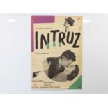INTRUZ (STRANGER) (1958) Polish one sheet poster from the first release in Poland - Wojciech