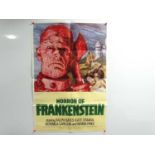 HORROR OF FRANKENSTEIN (1970) - international one sheet - folded