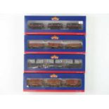 A group of BACHMANN OO gauge wagon triple packs - E in VG boxes (12 wagons in 4 packs)