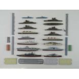 A group of diecast ship models and accessories by DINKY, TRI-ANG MINIC and others - F/VG, unboxed (