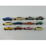 A group of playworn early DINKY cars including 139b Hudson Commodores and others - F/G (unboxed) (