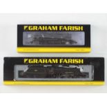 A pair of GRAHAM FARISH N gauge steam locomotives comprising a Fairburn tank and a Black 5 both in