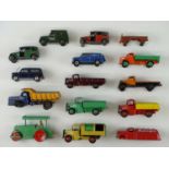 A group of playworn DINKY vans, lorries, taxis and others - F/G (unboxed) (15)
