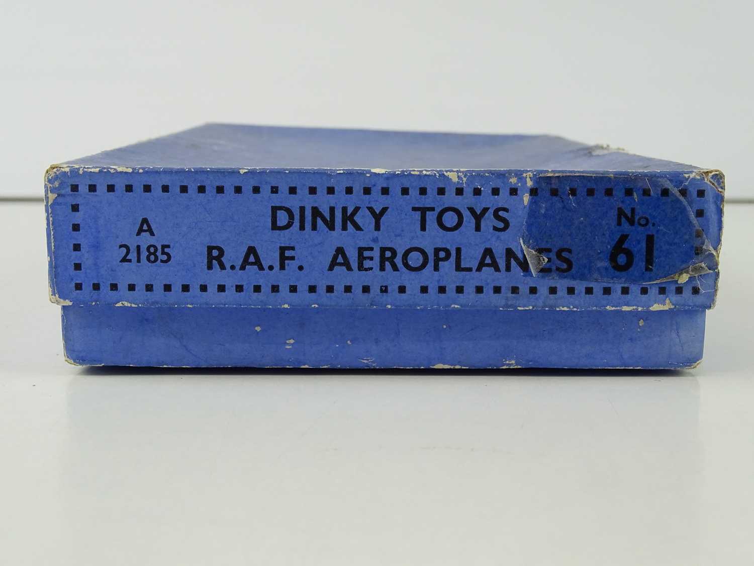 A DINKY Toys pre-war 61 R.A.F Aeroplanes set complete with five models - G in G box - Image 3 of 3