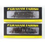 A pair of GRAHAM FARISH N gauge steam locomotives comprising a Class 4MT and an Ivatt Class 2MT both