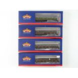 A group of BACHMANN OO Gauge SE&CR Birdcage coaches in SE&CR and Southern liveries - VG/E in VG