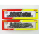 A pair of HORNBY OO gauge LNER/ex-LNER Hunt class steam locomotives comprising 'The Berkeley' and '