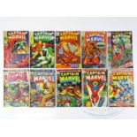 CAPTAIN MARVEL #12, 14, 15, 18, 20, 25, 26, 27, 29, 30 (10 in Lot) - (1969/74 - MARVEL - UK Price