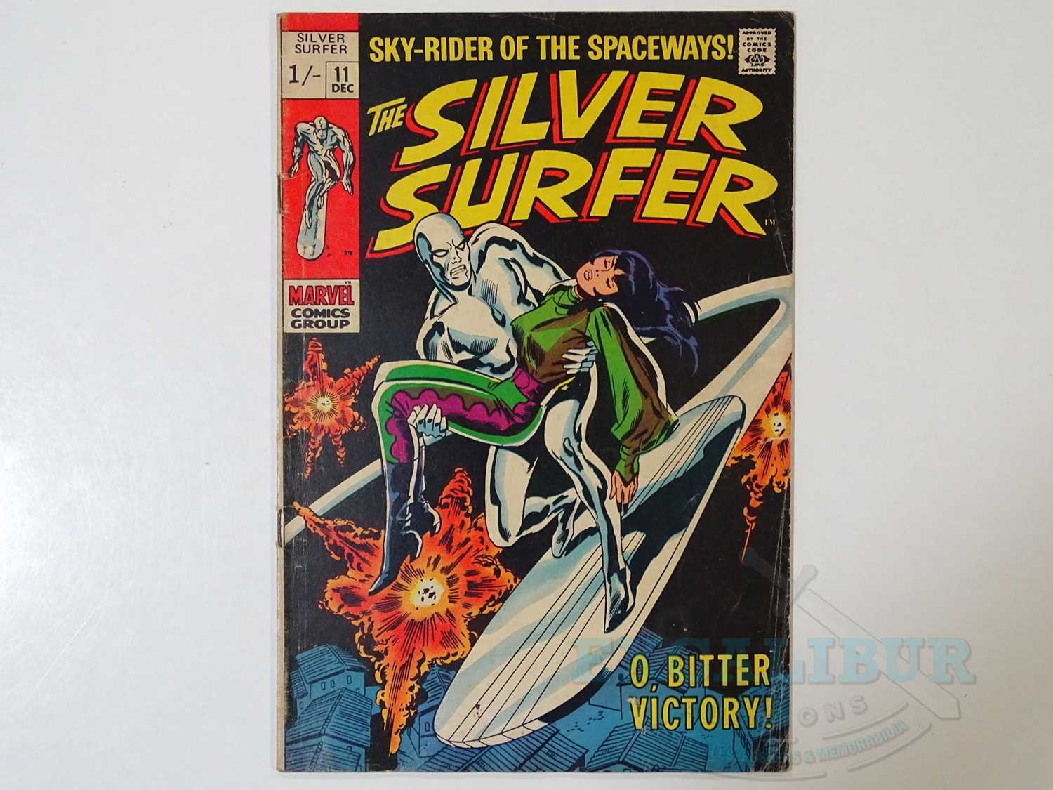 SILVER SURFER #11 - (1969 - MARVEL - UK Price Variant) - John Buscema cover and interior art -