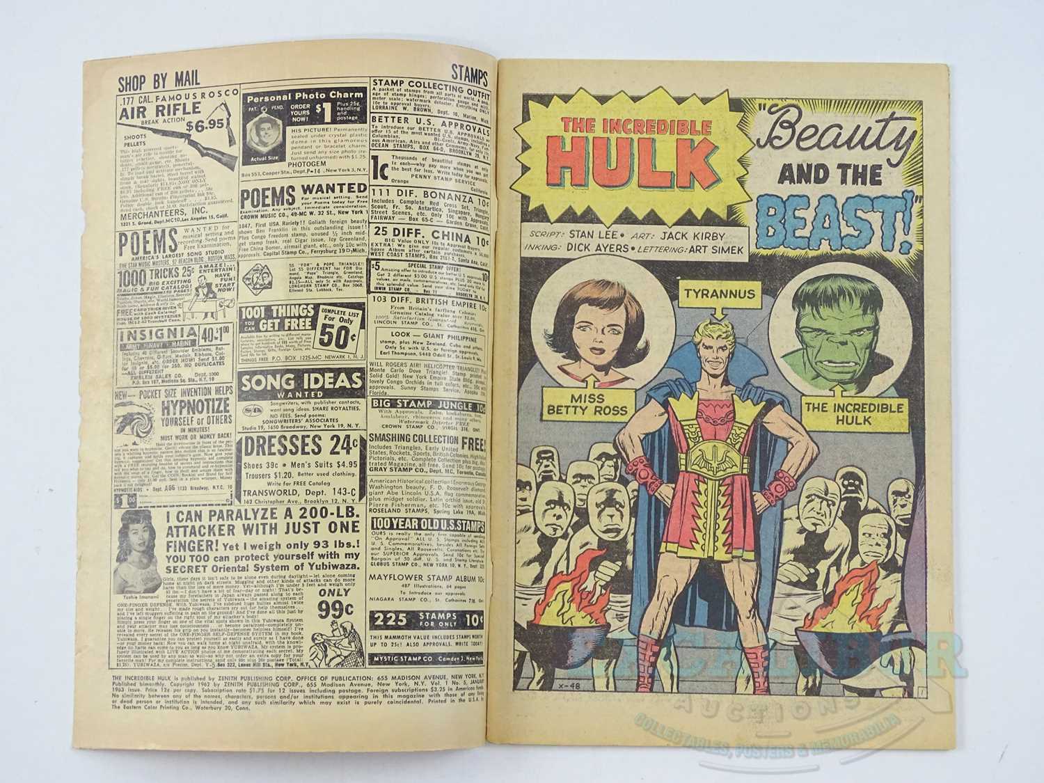 INCREDIBLE HULK #5 (1963 - MARVEL) - First appearances Tyrannus - Jack Kirby cover & interior - Bild 8 aus 31