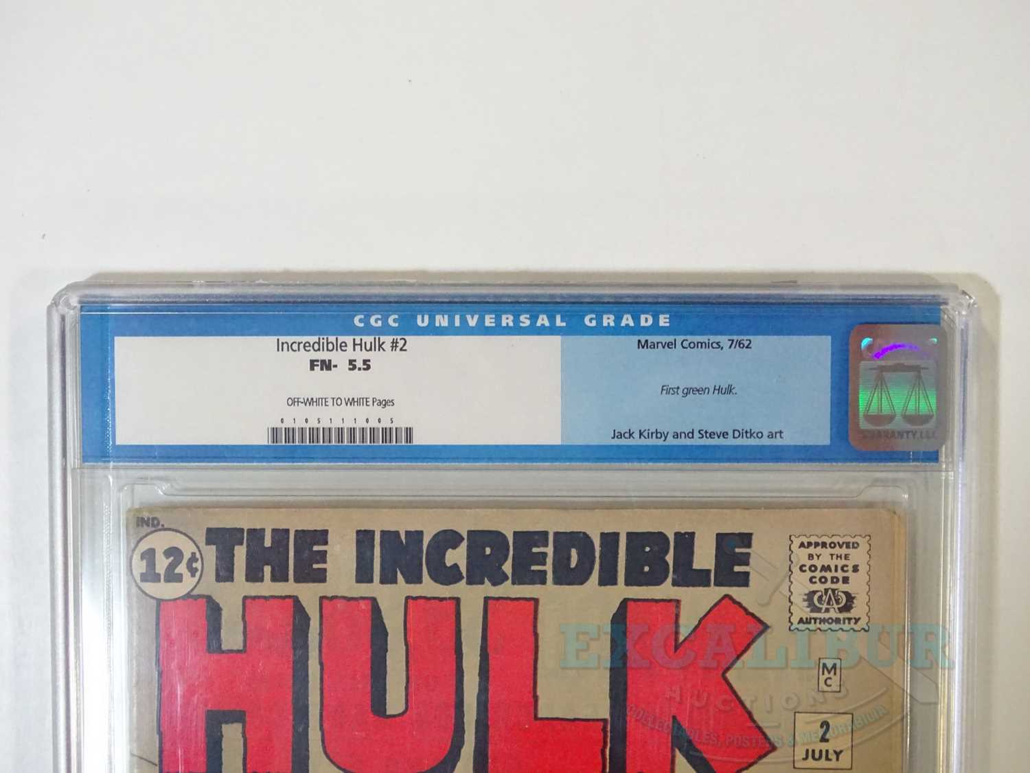 INCREDIBLE HULK #2 (1963 - MARVEL) - GRADED 5.5 (FN-) by CGC - First appearance of Green Hulk & - Bild 2 aus 5