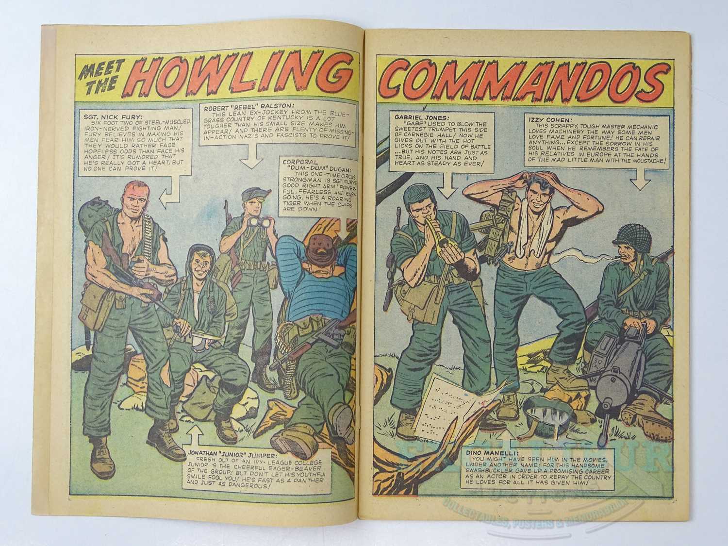 SGT. FURY AND HIS HOWLING COMMANDOS #1 - (1963 - MARVEL) First appearances of Sgt. Nick Fury and his - Bild 7 aus 31