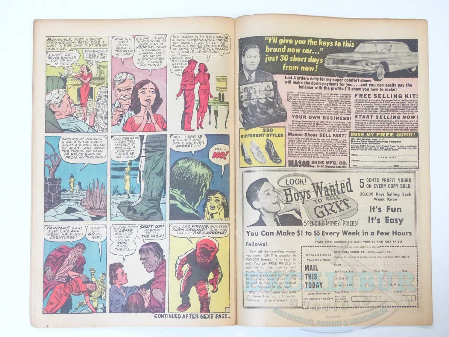 INCREDIBLE HULK #1 (1962 - MARVEL) - Origin and First appearance of the Hulk + Second only in - Bild 22 aus 36