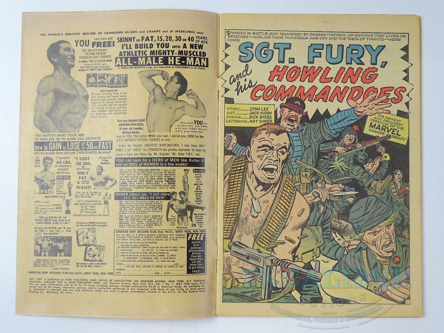 SGT. FURY AND HIS HOWLING COMMANDOS #1 - (1963 - MARVEL) First appearances of Sgt. Nick Fury and his - Bild 6 aus 31