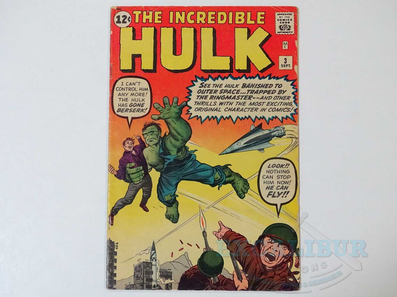 INCREDIBLE HULK #3 (1962 - MARVEL) - Third appearance of the Hulk + First appearance Ringmaster