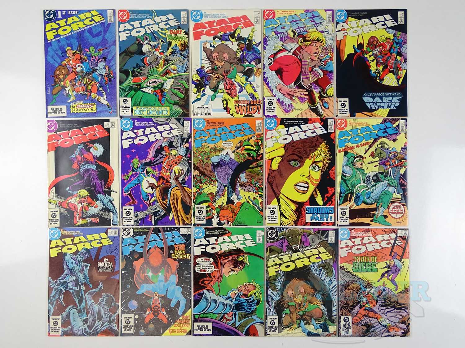 ATARI FORCE LOT (15 in Lot) - (1984/85 - DC) Includes complete unbroken run of Issues #1, 2, 3, 4,