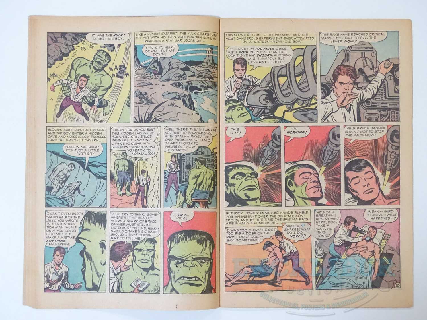 INCREDIBLE HULK #4 (1962 - MARVEL) - Origin retold - Jack Kirby cover & interior art - Flat/Unfolded - Bild 12 aus 33