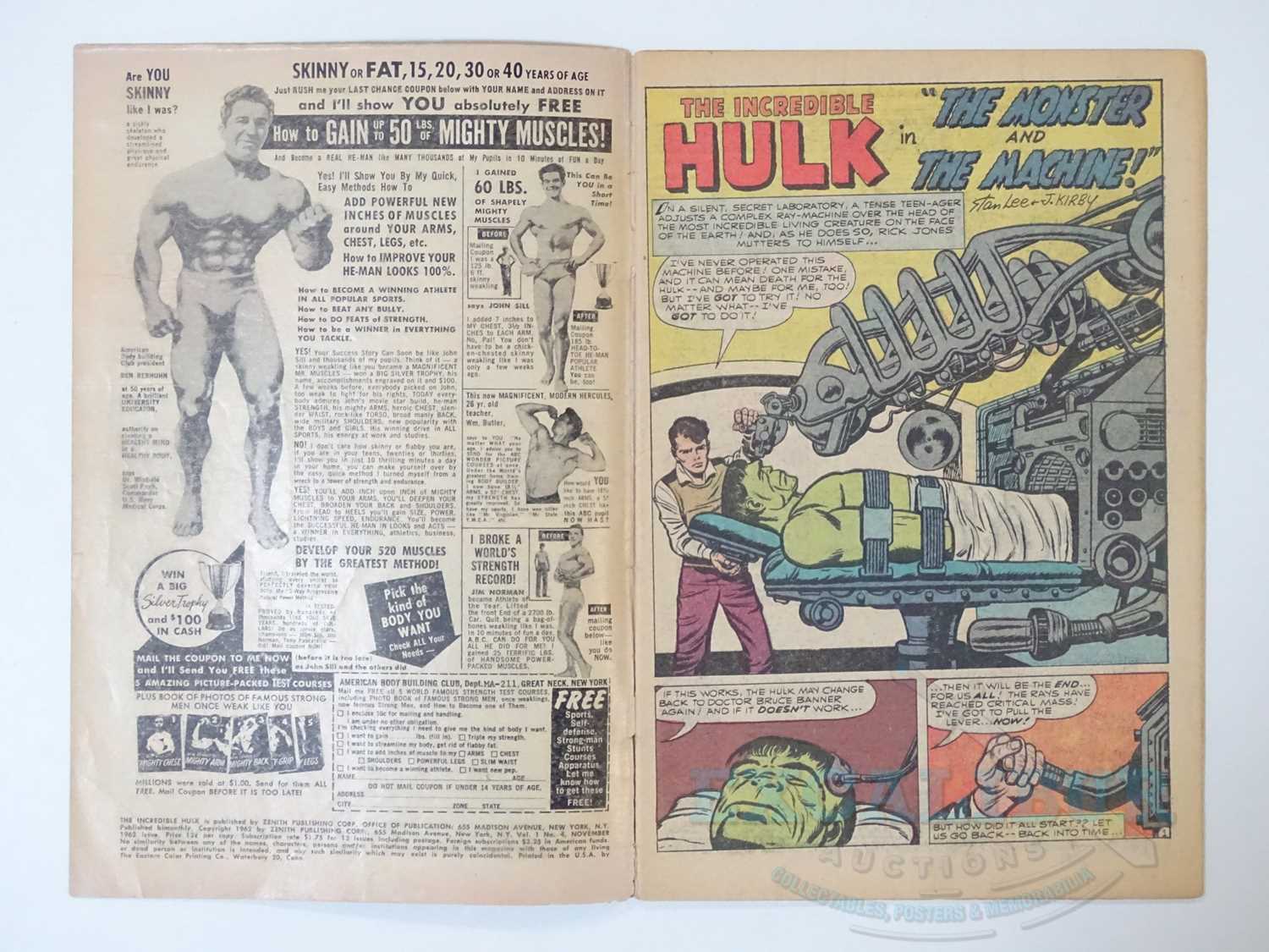 INCREDIBLE HULK #4 (1962 - MARVEL) - Origin retold - Jack Kirby cover & interior art - Flat/Unfolded - Bild 7 aus 33