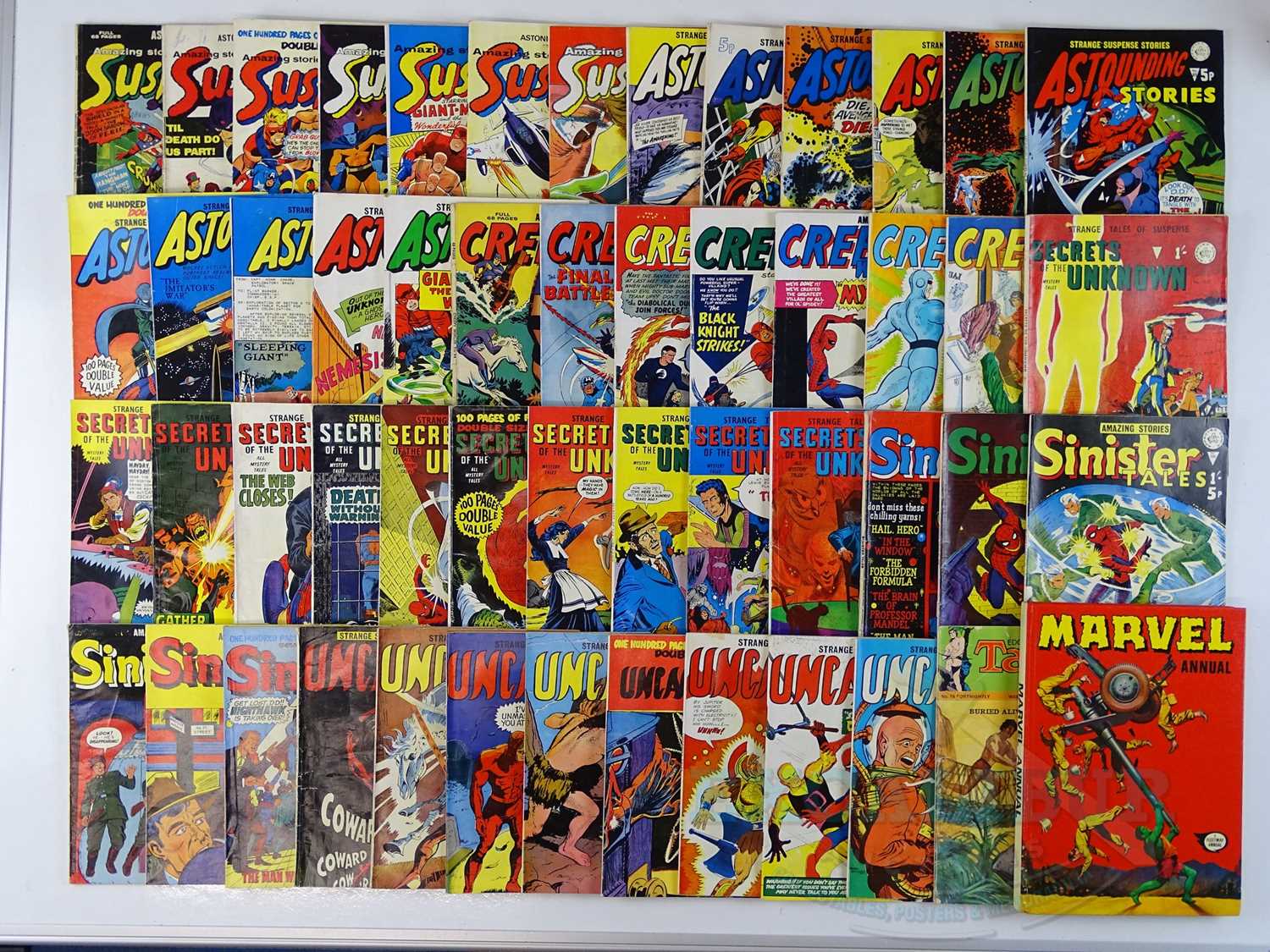 BRITISH COMICS & MAGAZINE LOT (55 in Lot) Includes TARZAN OF THE APES #15 + AMAZING STORIES OF