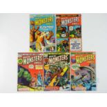 WHERE MONSTERS DWELL #22, 23, 30, 32, 35 (5 in Lot) - (1973/75 - MARVEL - UK Price Variant) -