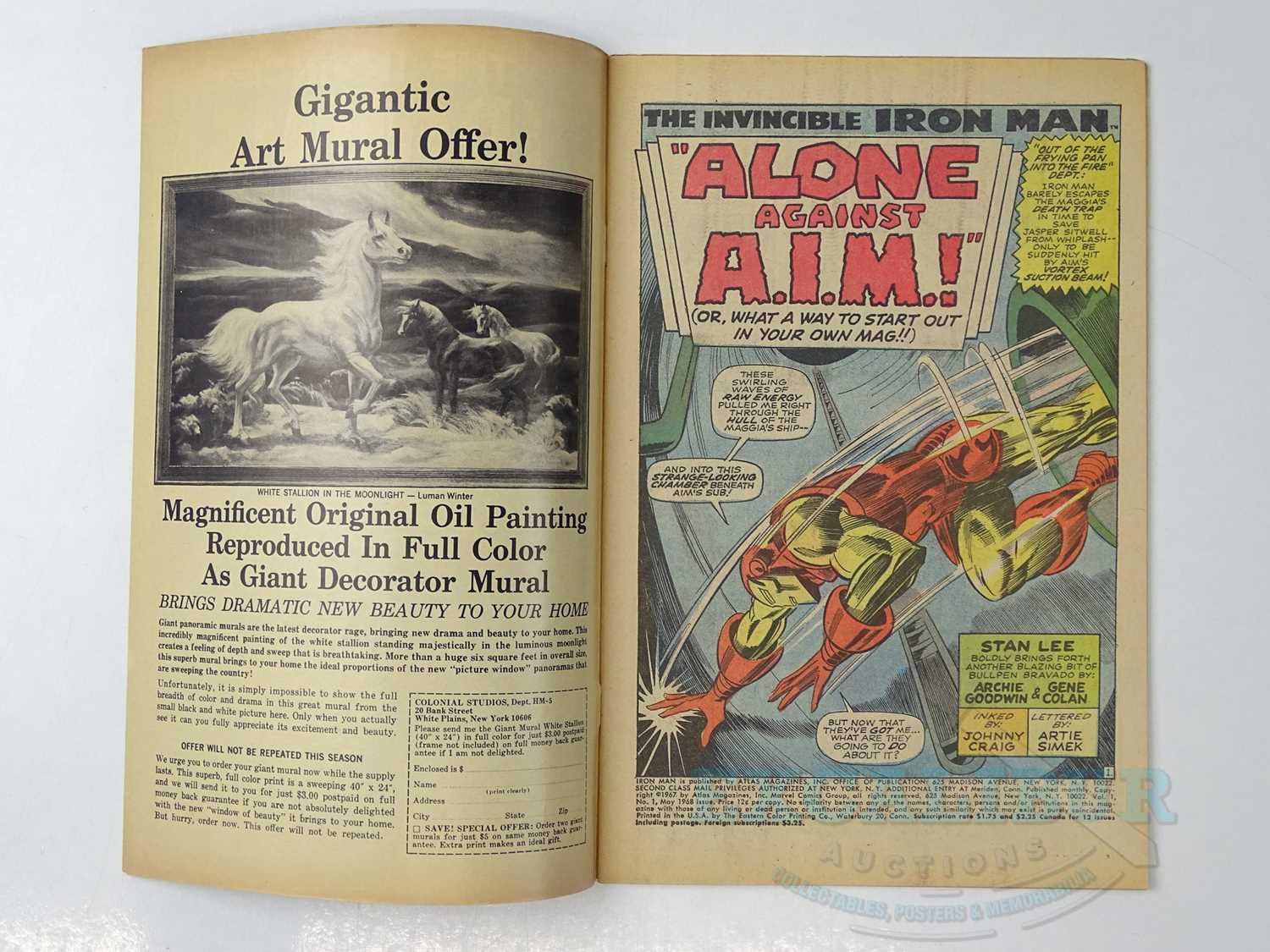 IRON MAN #1 (1968 - MARVEL) - Origin of Iron Man retold - Gene Colan, Johnny Craig cover & - Bild 11 aus 31