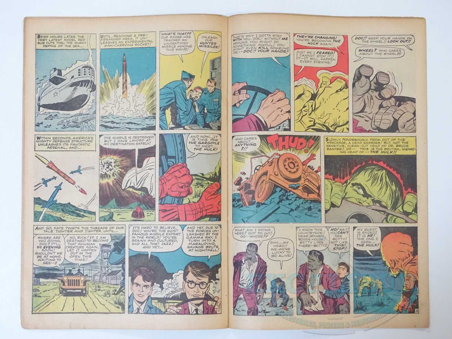 INCREDIBLE HULK #1 (1962 - MARVEL) - Origin and First appearance of the Hulk + Second only in - Bild 21 aus 36