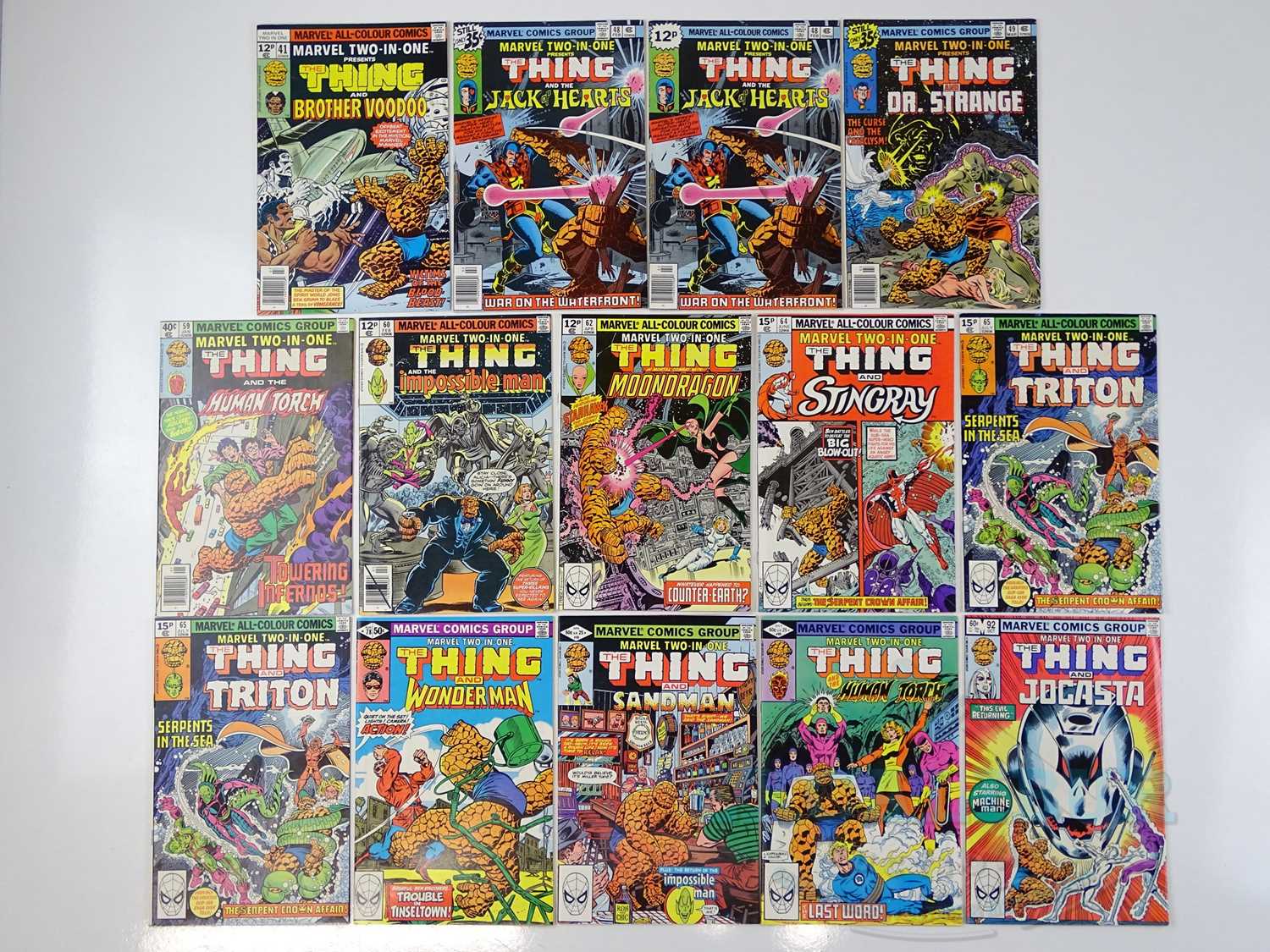 MARVEL TWO-IN-ONE LOT (14 in Lot) - (1978/82 - MARVEL - US Price & UK Price Variant) Includes Issues