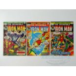 IRON MAN #56, 57, 58 (3 in Lot) - (1973 - MARVEL - UK Price Variant) Includes Doctor Strange,