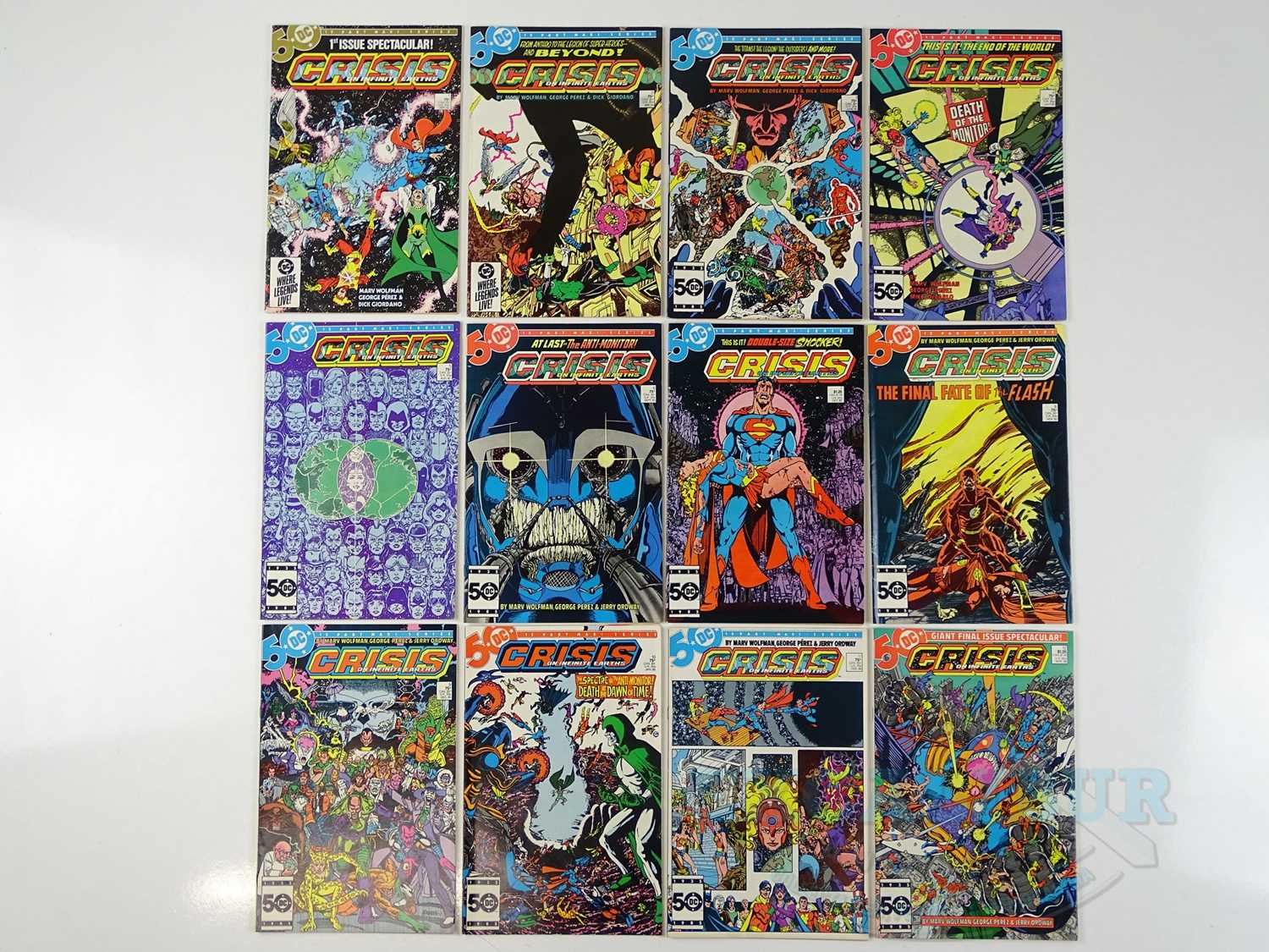 CRISIS ON INFINITE EARTHS # 1, 2, 3, 4, 5, 6, 7, 8, 9, 10, 11,12 (Lot of 12) - (1984/85 - DC) -