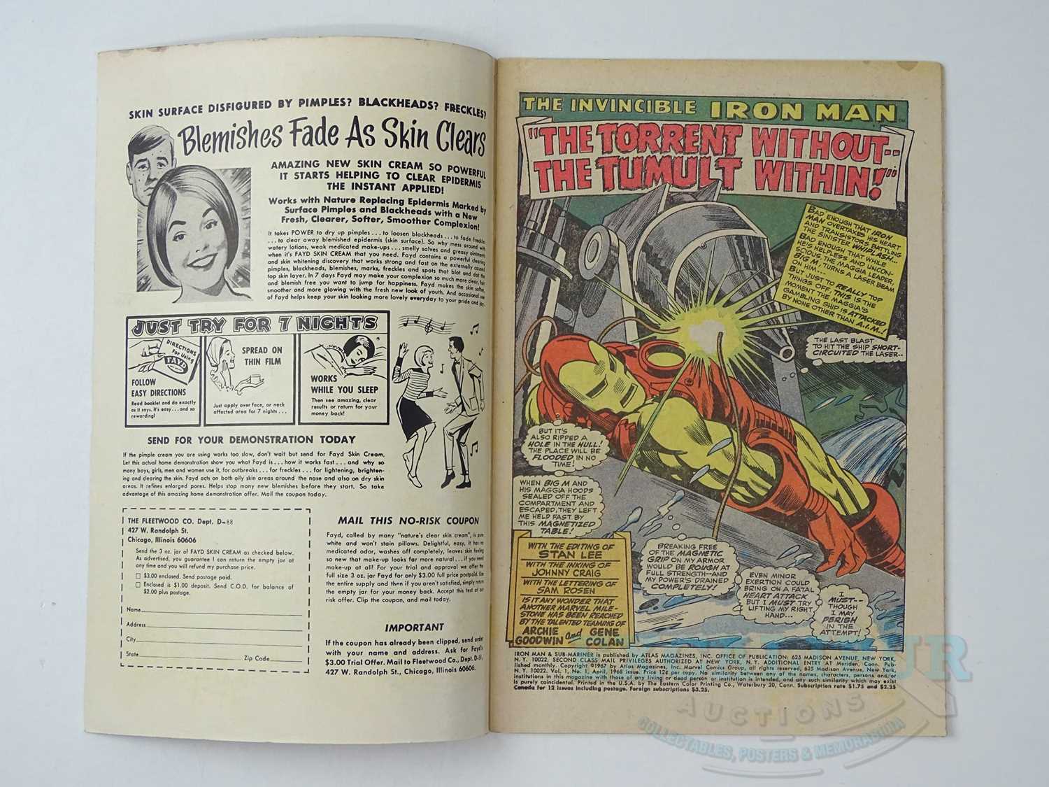 IRON MAN & SUB-MARINER #1 (1968 - MARVEL) - This one-shot featured an Iron Man story continued - Bild 11 aus 17