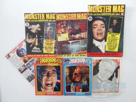 A collection of 7 fold out horror/magazine posters to include 'Monster Mag', and 'Horror Classics'