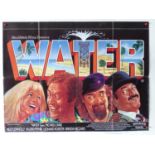 A group of seven 1980s UK quad film posters comprising WATER (1985), S.O.B (1981), THE SEVENTH